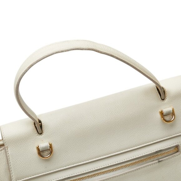 CELINE Ivory Leather Shoulder Bag - Picture 4 of 16